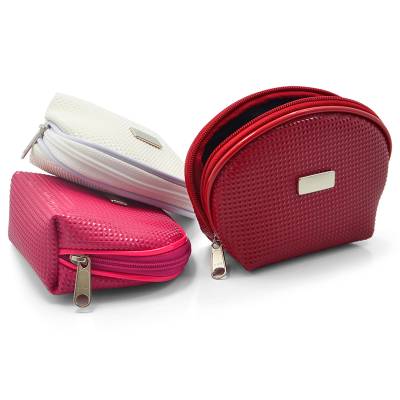 Necessaire de Couro Sintético Texturizado Personalizada