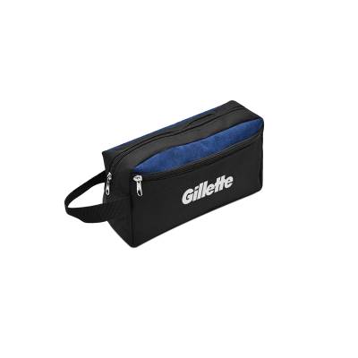 Necessaire de Nylon com Bolso Frontal e Alça Lateral Personalizada