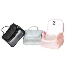 Necessaire em PU com Visor Translúcido e Alça Personalizada