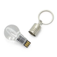 Pen Drive Formato Lâmpada com Argola e Tampa Rosqueável Personalizado