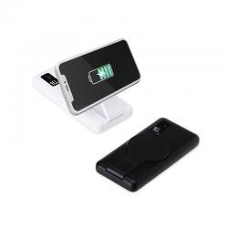Power Bank 10000mAh com Carregamento por Indução e Painel LED Personalizado
