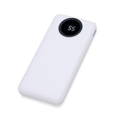 Power Bank 10000mAh com Lanterna e Cabos Personalizado