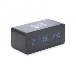Relógio de Mesa Digital com Carregador por Indução Personalizado
