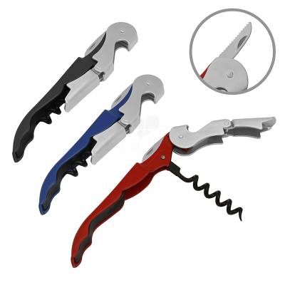 Saca-rolha abridor com canivete personalizado