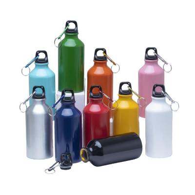 Squeeze de Alumínio 420ml com Mosquetão Personalizado