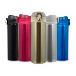 Squeeze de Metal 450 ml com Abertura Automática Personalizado