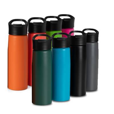 Squeeze de Metal 750ml com Tampa Rosqueável e Alça Personalizado