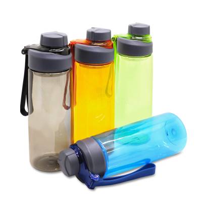 Squeeze Plástico 700ml com Peneira e Alça de Silicone Personalizado